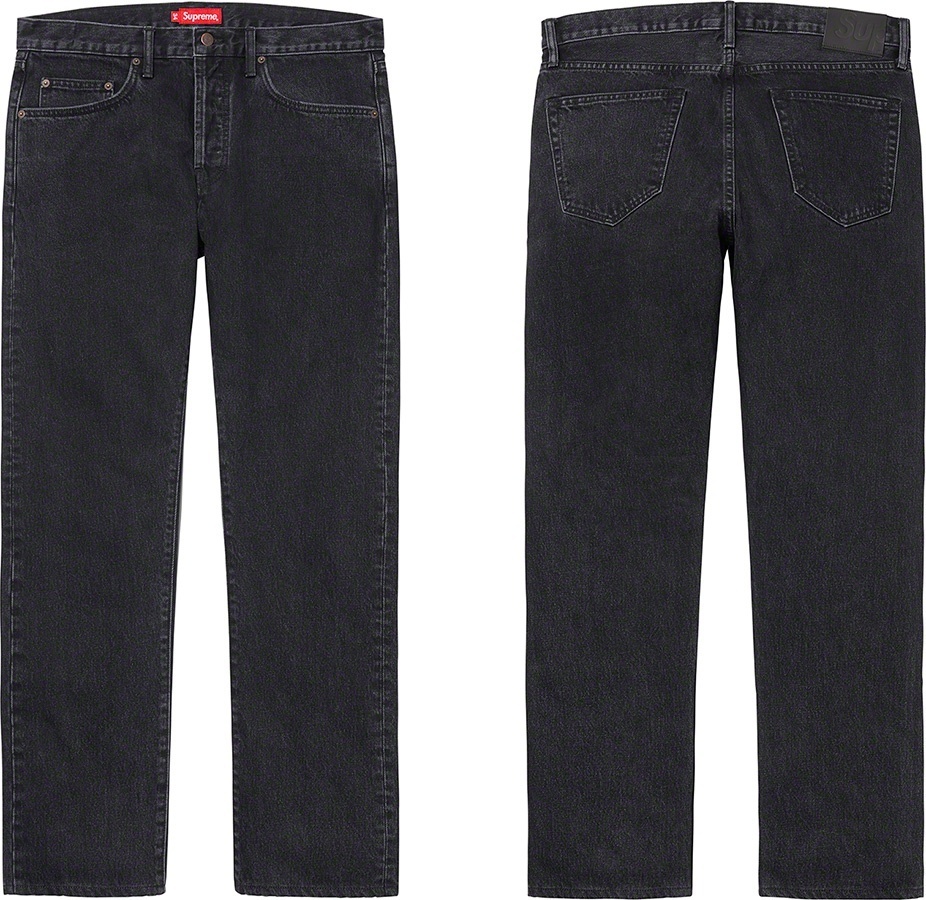Stone Washed Black Slim Jean